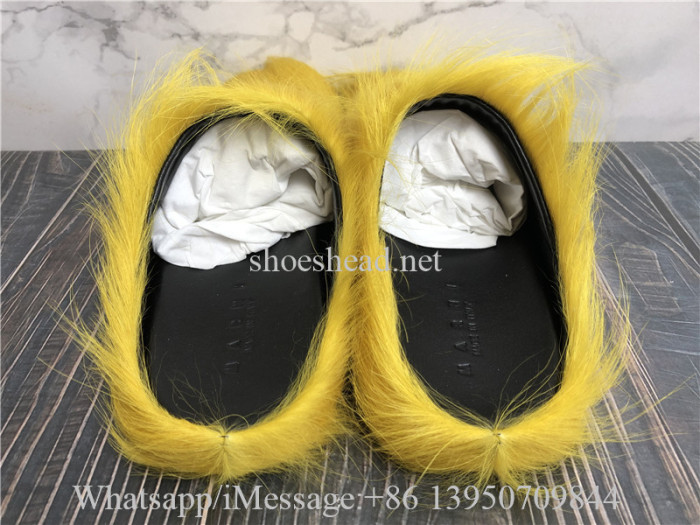 Marni Fussbett Sabot Slip-On Loafers Slide Yellow