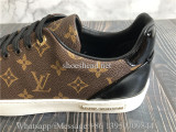 Louis Vuitton Brown Monogram Canvas and Leather Frontrow Low Top Sneakers