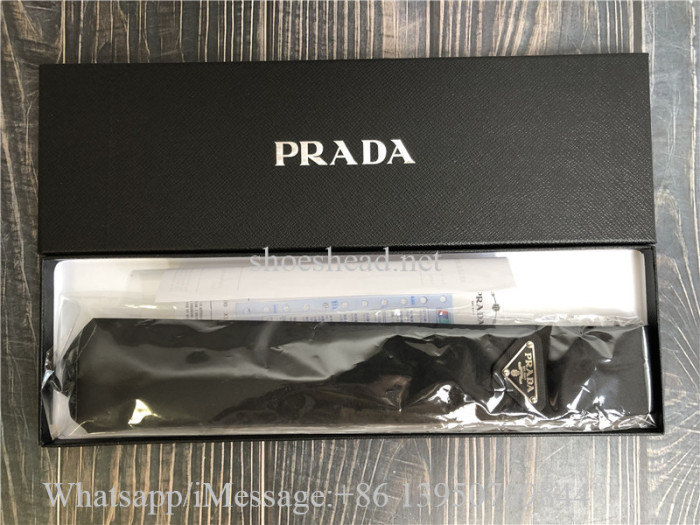 Prada Re-Nylon Logo-plaque Recycled-Nylon Tie