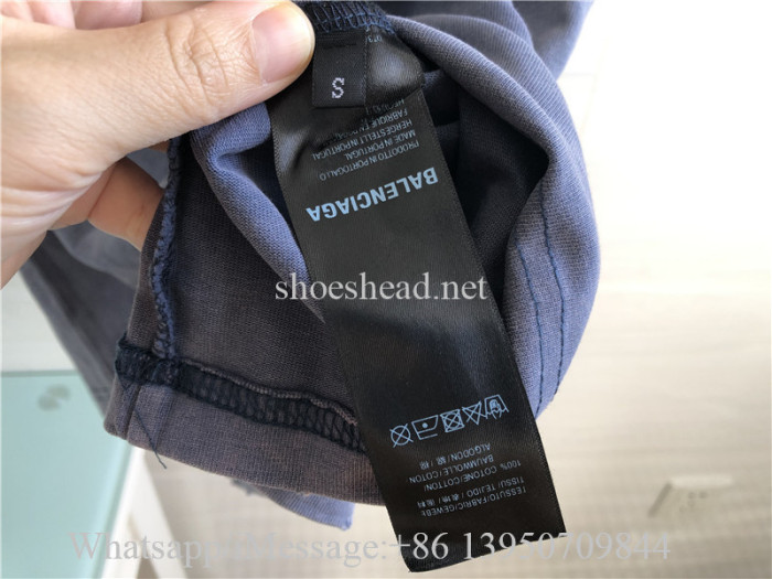 Balenciaga Back T-shirt Blue