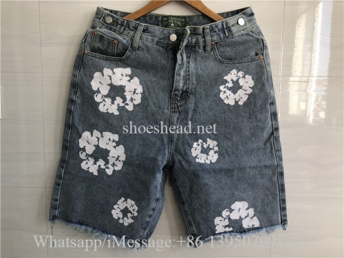 Denim Tears Cotton Wreath Jean Shorts Light Wash