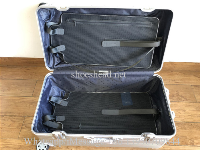 Rimowa Trunk Plus Large Check-in Suitcase In Silver