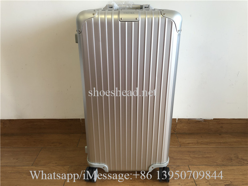 Rimowa Trunk Plus Large Check-in Suitcase In Silver