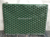 Original Quality Goyard Senat Pouch MM Green