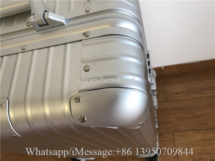 Rimowa Trunk Plus Large Check-in Suitcase In Silver