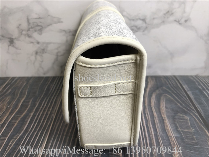 Original Goyard Belvedere II Messenger Bag Coated Canvas MM White