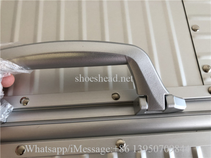 Rimowa Trunk Plus Large Check-in Suitcase In Silver
