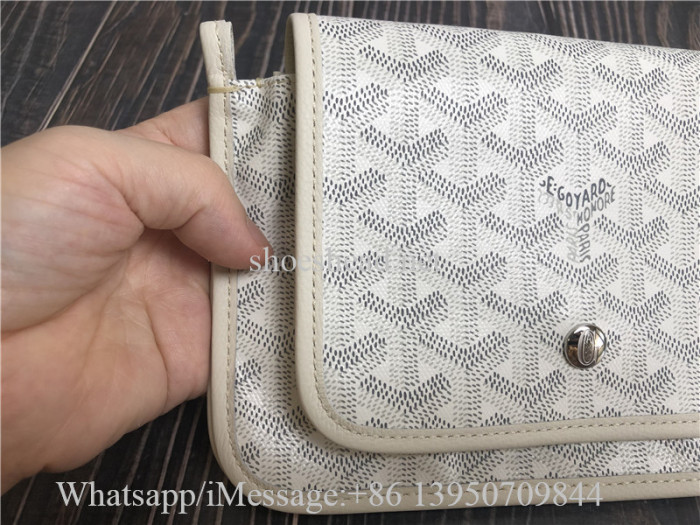 Original Goyard Plumet Pocket Wallet White