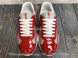 Prada America's Cup Soft Rubber And Bike Fabric Sneaker Red