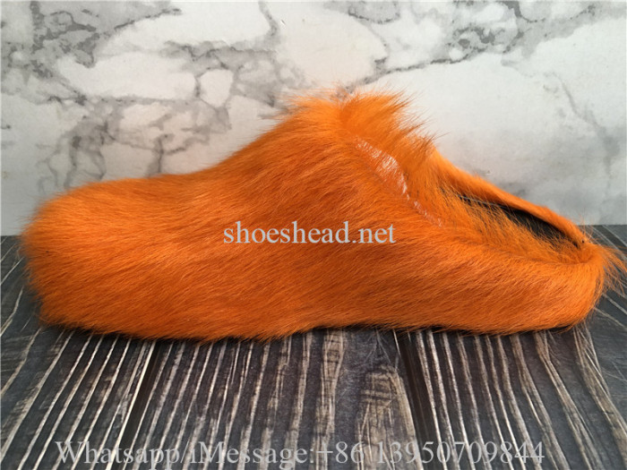 Marni Fussbett Sabot Slip-On Loafers Slide Orange
