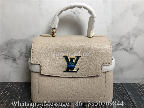 Original Louis Vuitton LockMe Ever Mini Bag Greige M21052