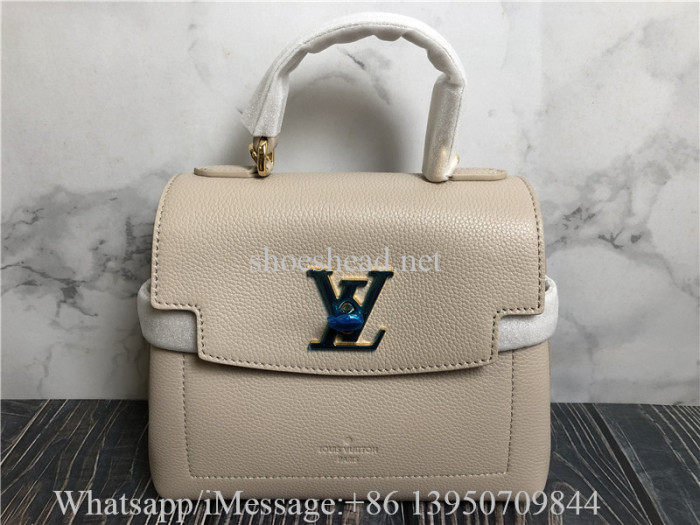 Original Louis Vuitton LockMe Ever Mini Bag Greige M21052