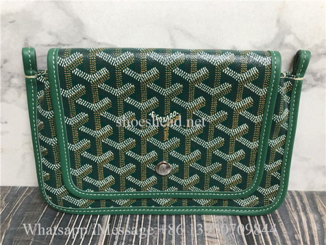 Original Goyard Plumet Pocket Wallet Green