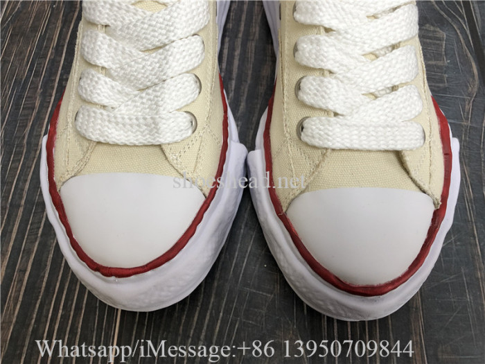 Maison Mihara Yasuhiro Beige Canvas Peterson Sole Sneakers