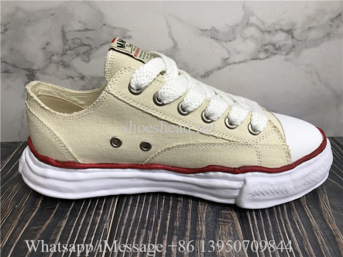 Maison Mihara Yasuhiro Beige Canvas Peterson Sole Sneakers
