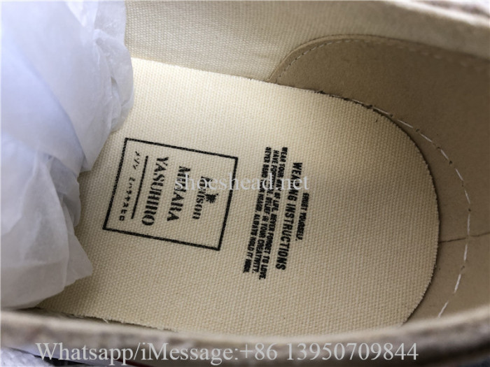 Maison Mihara Yasuhiro Beige Canvas Peterson Sole Sneakers