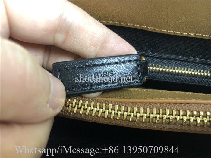 Original Saint Laurent Loulou Medium YSL Shoulder Bag in Quilted Suede Cinnamon