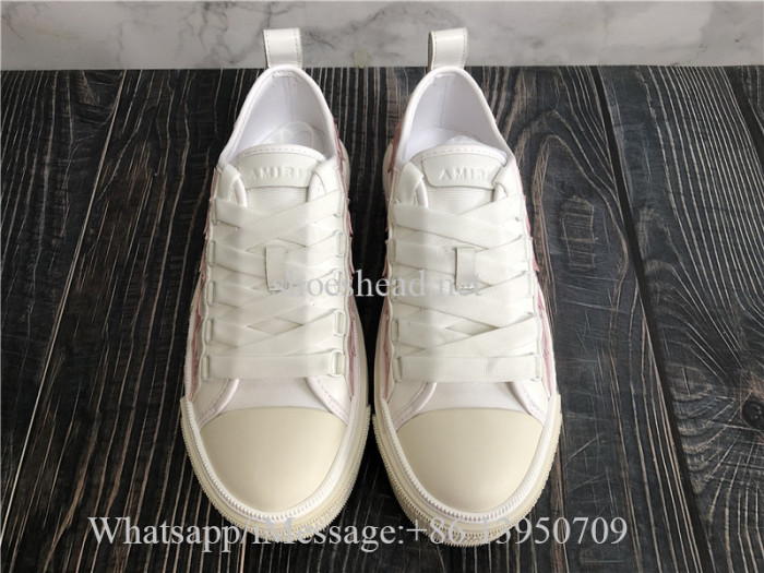 Amiri Stars Court Low Top Sneaker White Pink