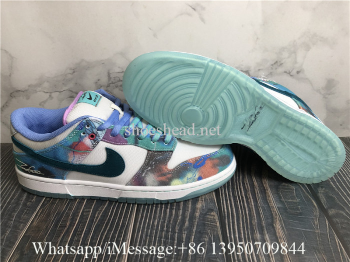 Nike SB Dunk Futura Laboratories Bleached Aqua