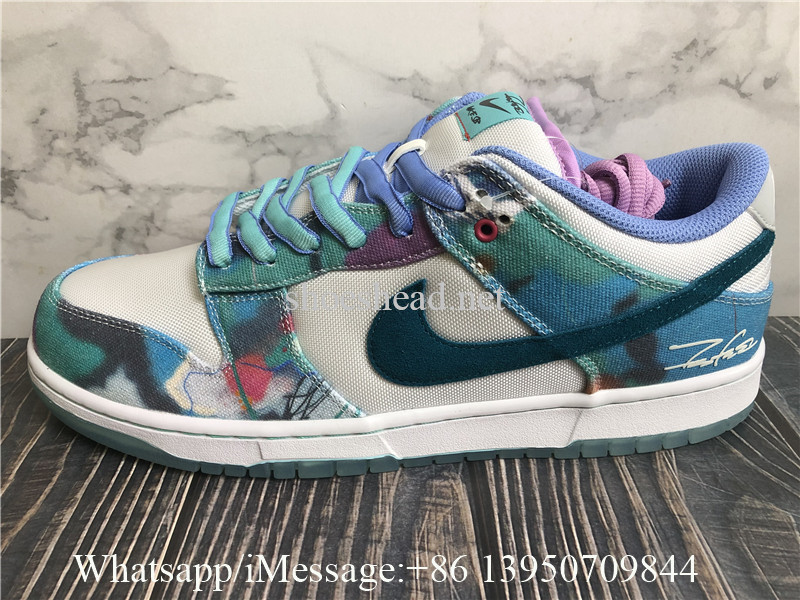 Nike SB Dunk Futura Laboratories Bleached Aqua