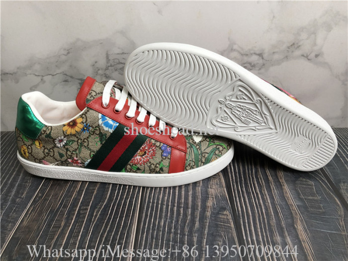 Gucci Ace Red GG Supreme Shoes