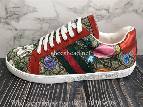 Gucci Ace Red GG Supreme Shoes