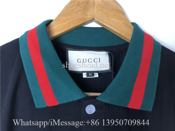 Gucci Polo Black Tee Shirt