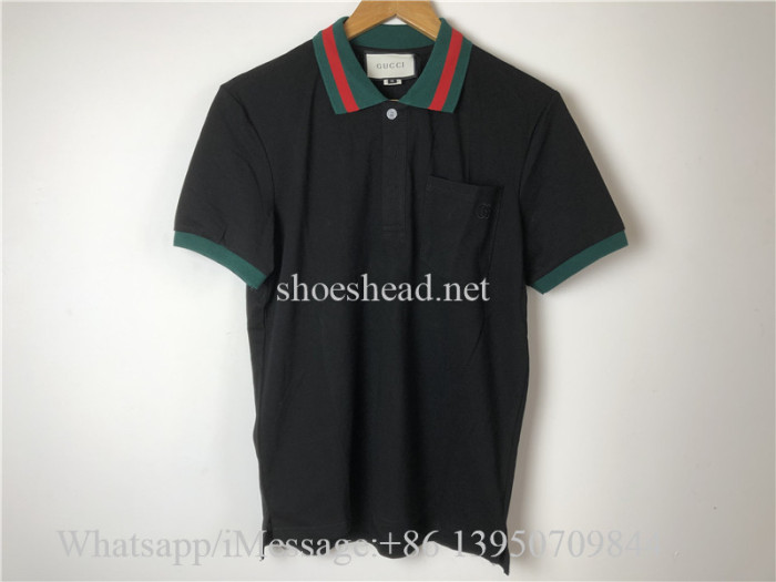 Gucci Polo Black Tee Shirt