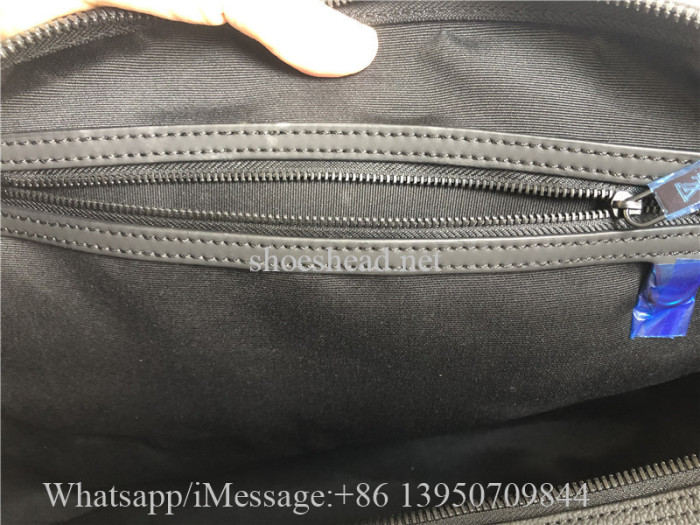Original Louis Vuitton Keepall Bandouliere 50cm LV Aerogram Black Duffle Bag M21420