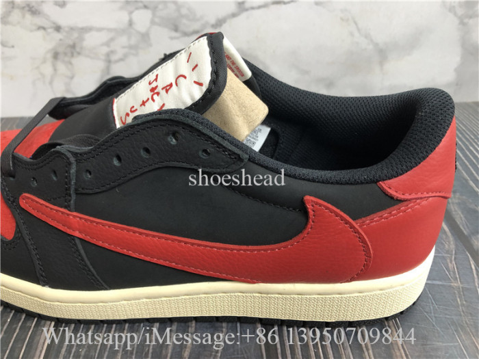 Travis Scott x Jordan Air Jordan 1 Low Black Red Suede