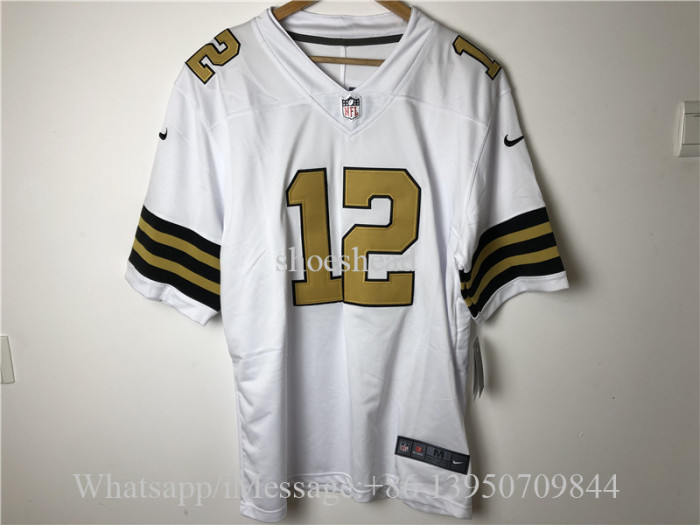 12 Alvin Kamara Limited White Rush Vapor Untouchable NFL Jersey