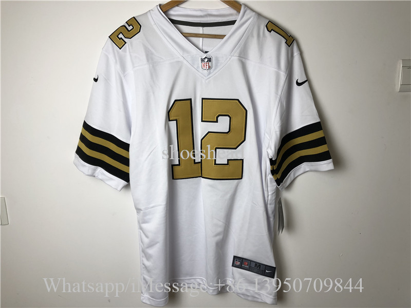 12 Alvin Kamara Limited White Rush Vapor Untouchable NFL Jersey