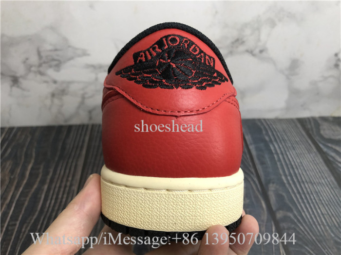 Travis Scott x Jordan Air Jordan 1 Low Black Red Suede