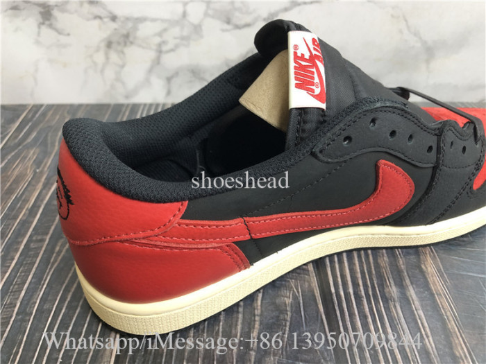Travis Scott x Jordan Air Jordan 1 Low Black Red Suede