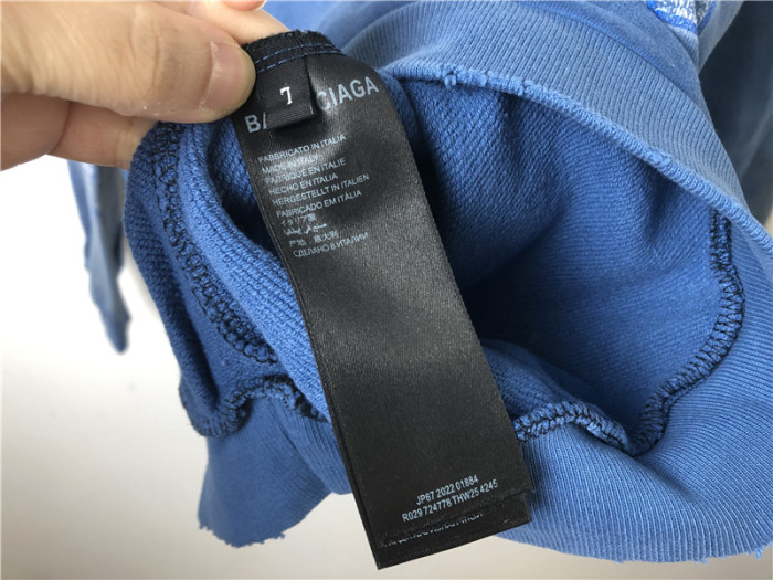 Balenciaga Blue Hoodie