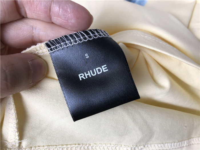 Rhude Yellow Tee Shirt
