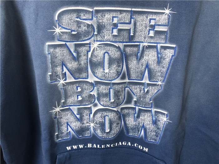 Balenciaga Blue Hoodie