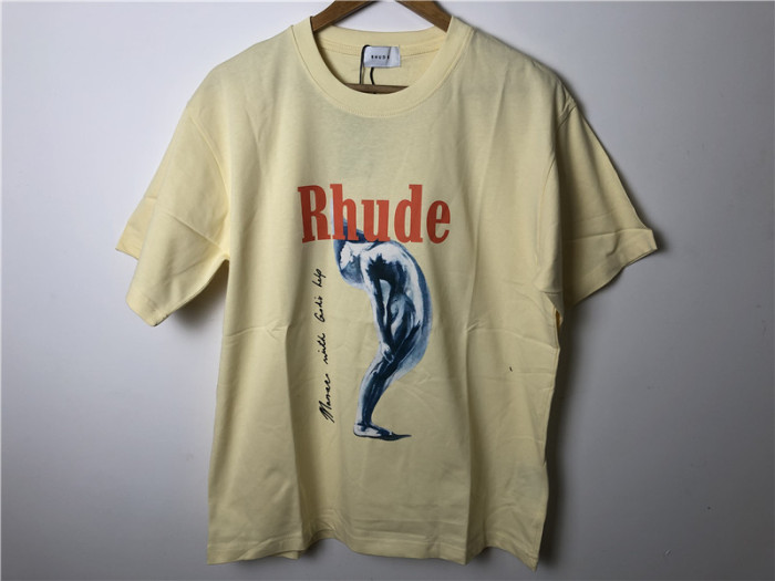 Rhude Yellow Tee Shirt