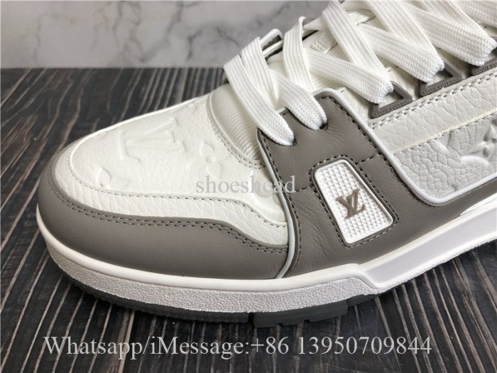 Louis Vuitton Trainer Grey White