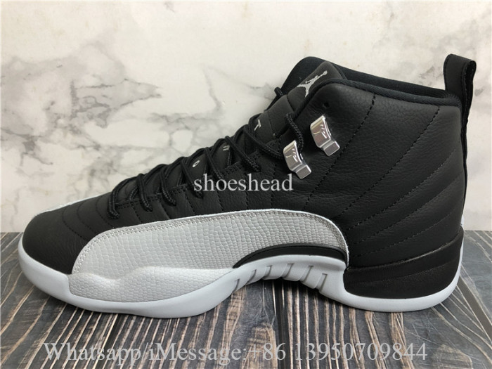 Air Jordan 12 Barons Black Wolf Grey