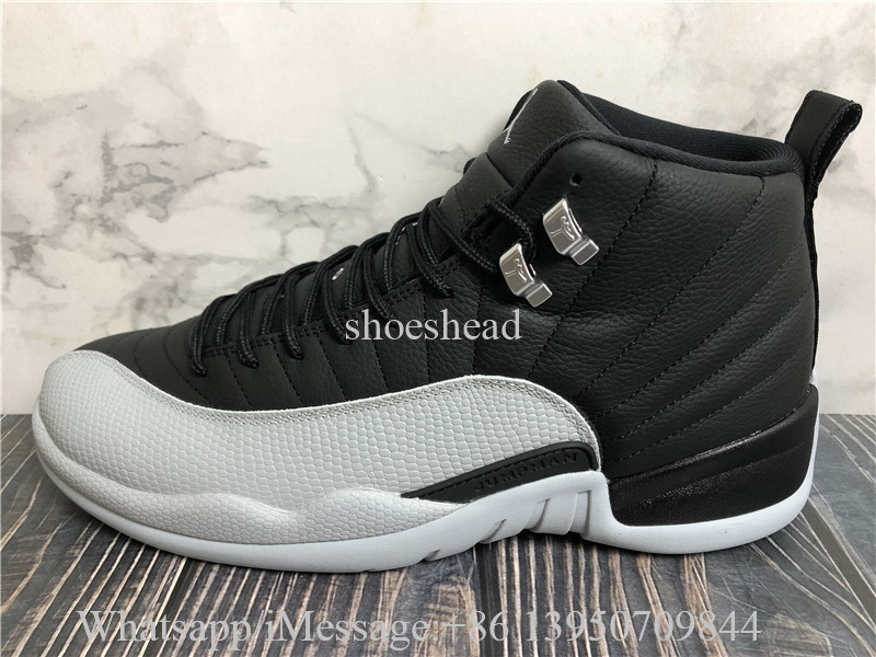 Air Jordan 12 Barons Black Wolf Grey