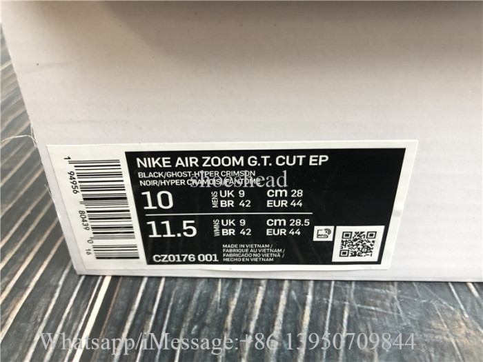 Nike Air Zoom GT Cut Black Crimson Green