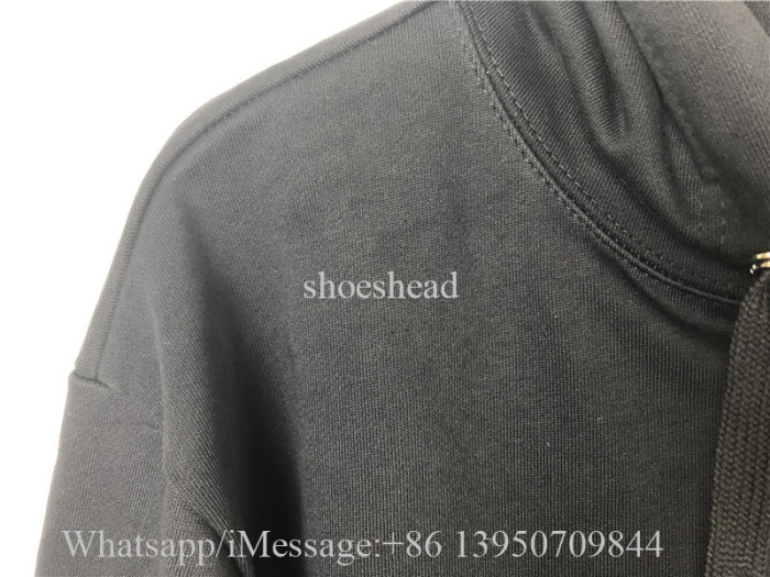 Chrome Hearts Horse Shoe Floral Hoodie Black