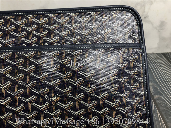 Original Goyard Jouvence Toiletry Bag MM Blue