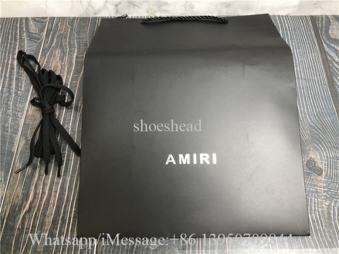 Amiri Low Top Sneaker Black White