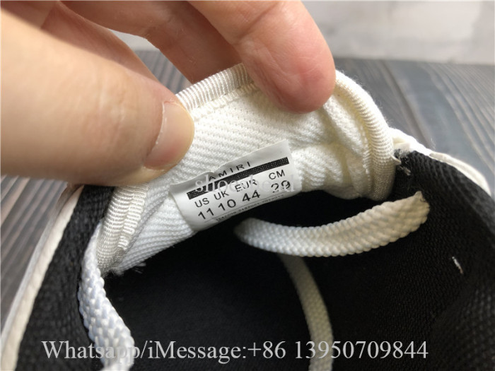 Amiri Low Top Sneaker Black White