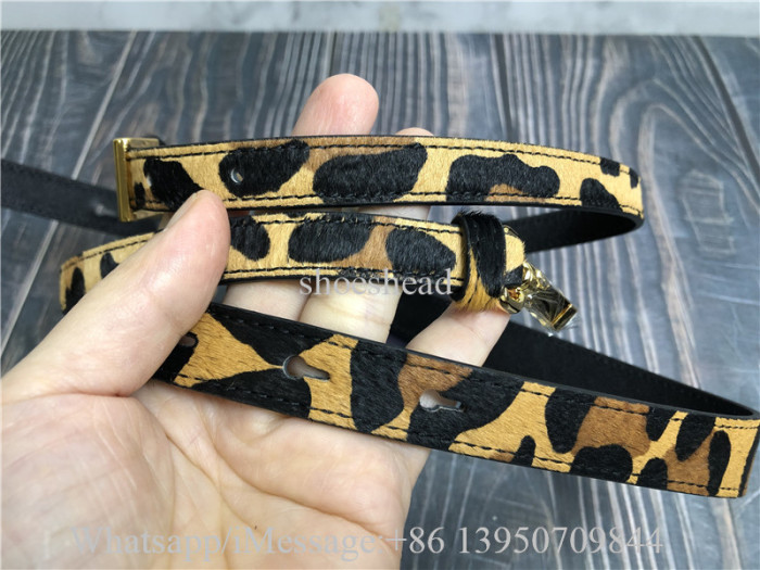 Original Prada Calf Hair Leopard Print Arqué Shoulder Bag