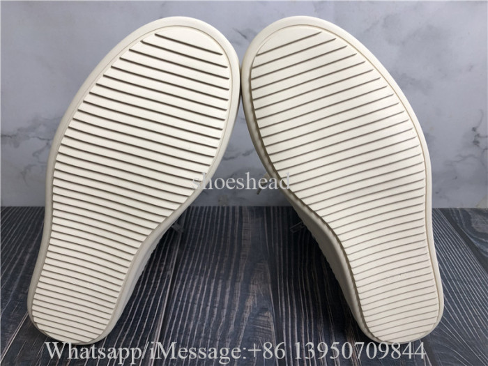 Rick Owens Geobasket Black White High Boots