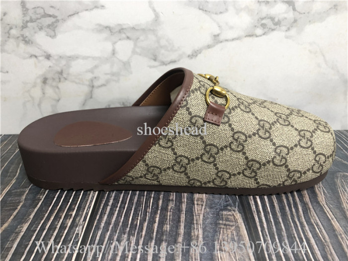 Gucci Horsebit Slipper In GG Supreme