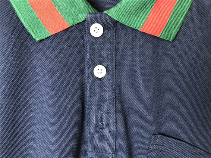 Gucci Polo Navy Blue Tee Shirt